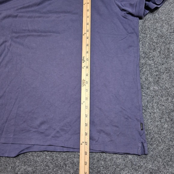 Calvin Klein Mens Classic fit Short Sleeve Polo Shirt‎ XLarge Light Purple Solid - Picture 5 of 11